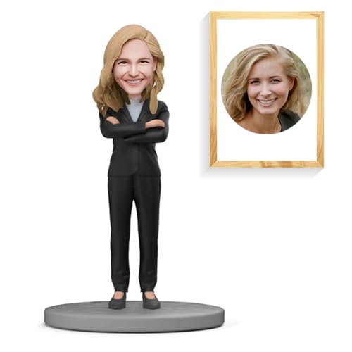 Custom Bobblehead Figurine.Boss Personalized Likeness Sculpture for Office Lady.Customized Statue.Birthday Wedding Decoration
