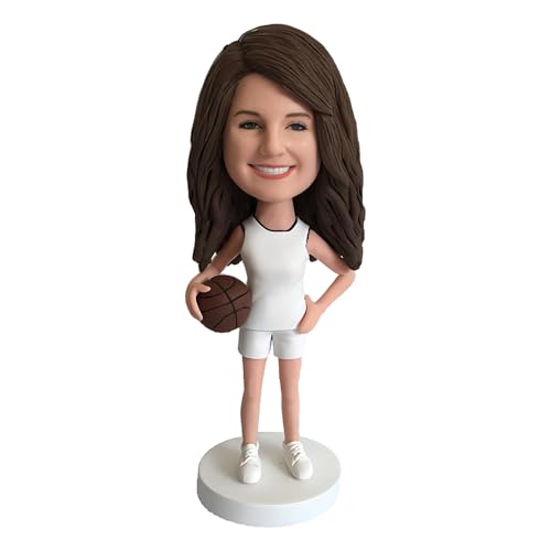 Basketball Player Custom Bobble-Heads Figurine Customized Doll.Handmade Dashboard Bobbleheads Sculpture for Friends