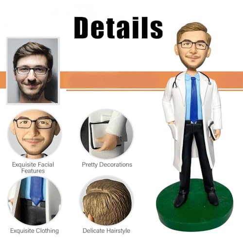 Boss Lady Custom Bobblehead Figurine. Personalized from Photo Bobbleheads.Customized Statue Sculpture for Officer Girls 6-10