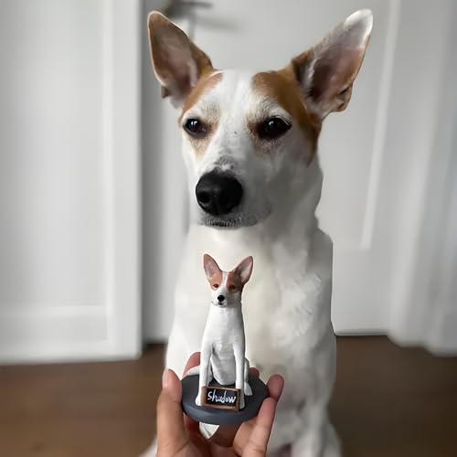 Customized Pet Custom Dog and Cat Bobblehead Figurine.Personalized Sculpture Animal Statue Memorial for Pet Owner
