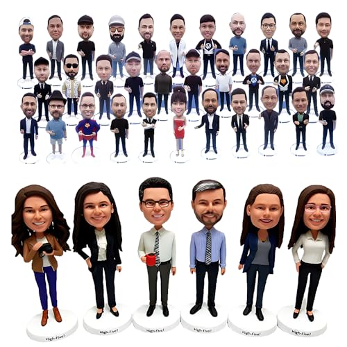 2024 Graduates in Black Uniform During Graduation Season Bobbleheads Customized.Figures Handmade Personalized Sculpture