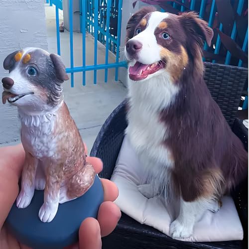 Customized Pet Custom Dog and Cat Bobblehead Figurine.Personalized Sculpture Animal Statue Memorial for Pet Owner